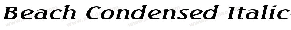 Beach Condensed Italic字体转换